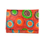 Dot Embossed Circle Trifold Small Leather Wallet