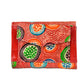 Dot Embossed Circle Trifold Small Leather Wallet