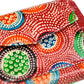Dot Embossed Circle Trifold Small Leather Wallet