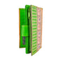 Bobby Flower Embossed Leather Wallet – Green Floral & Geometric Design