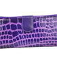 Croc-Embossed Leather Wallet