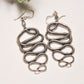 Dolly Snake Brass Dangle Earring