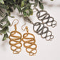 Dolly Snake Brass Dangle Earring