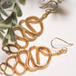 Dolly Snake Brass Dangle Earring