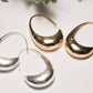 Hina handmade crescent earrings