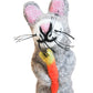 Grey Rabbit Felt Wool Finger Puppet