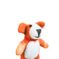 Orange Dog with Bell Felt Wool Finger Puppet