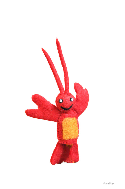 Lobster Felt Finger Puppet