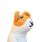 Orange Cat Felt Wool Finger Puppet