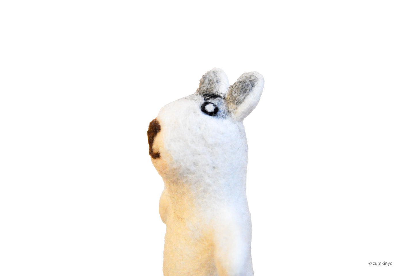 Grey Cat Felt Finger Puppet