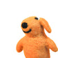 Mustard Dog Felt Wool Finger Puppet