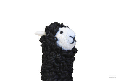1/2 Body Sheep Felt Wool Finger Puppet