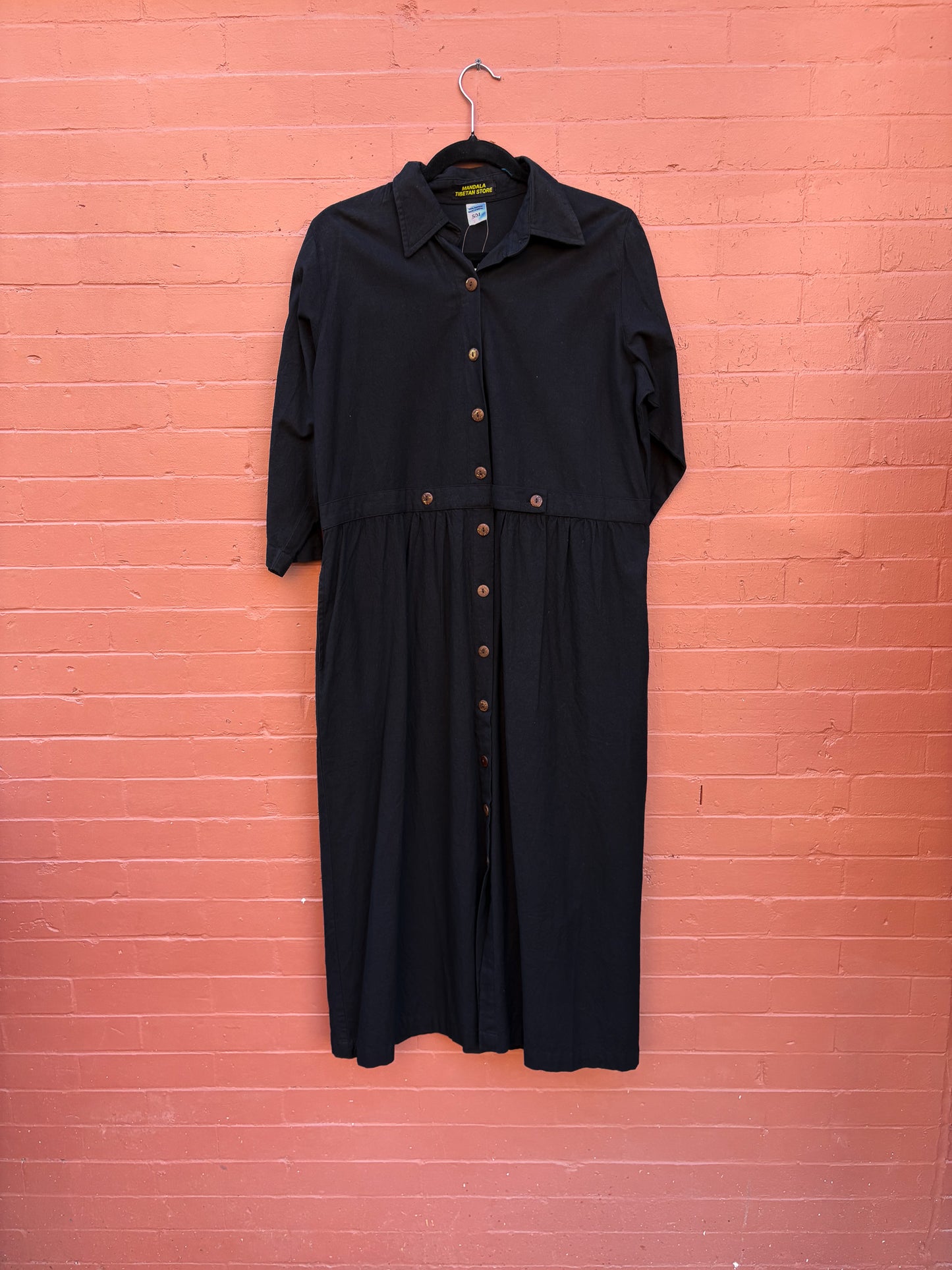 Handcrafted Cotton Button-Down Dress – Sustainable Shirt Dress & Light Jacket