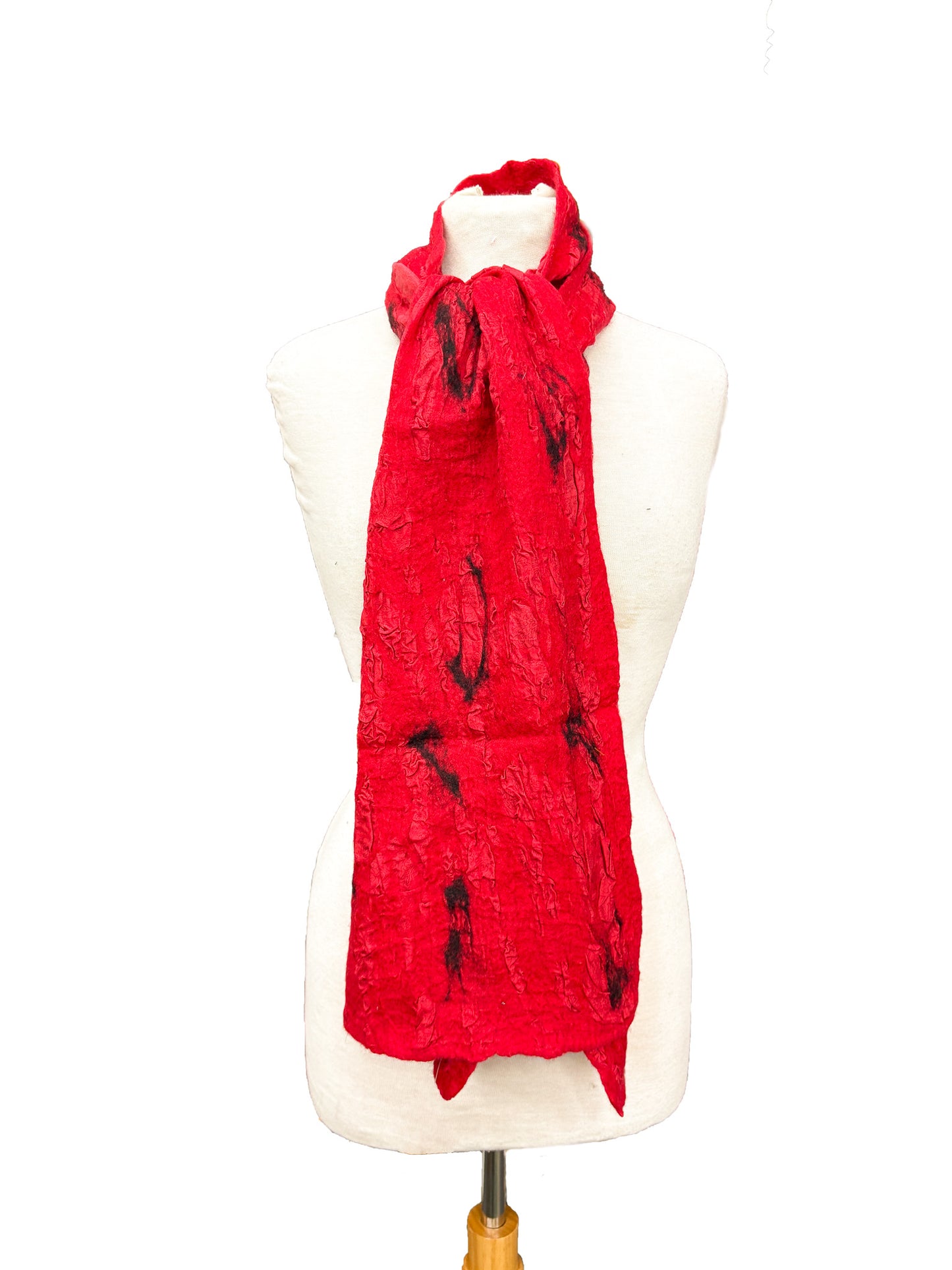 Handmade Felted Wool Scarf from Nepal