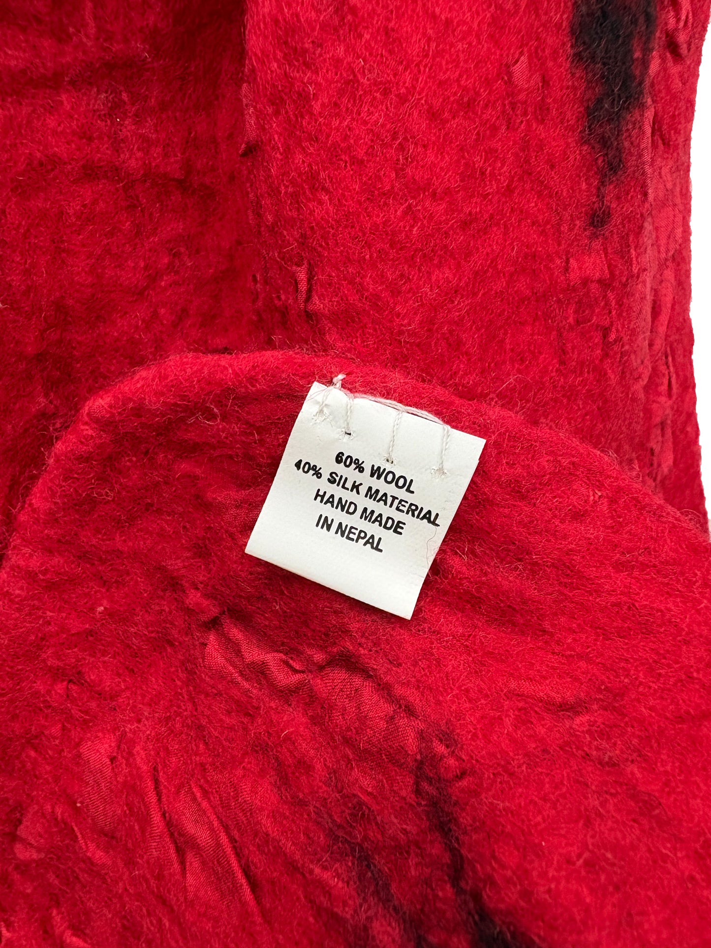 Handmade Felted Wool Scarf from Nepal