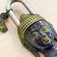 Buddha Head Brass Padlock – Handmade Spiritual Lock from Nepal