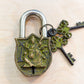 Saraswati Brass Padlock – Handmade Spiritual Lock from Nepal (Large & Small)