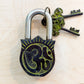 Saraswati Brass Padlock – Handmade Spiritual Lock from Nepal (Large & Small)