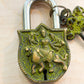 Goddess Durga Brass Padlock – Handmade Protective Lock from Nepal