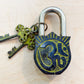 Goddess Durga Brass Padlock – Handmade Protective Lock from Nepal