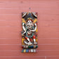 Dancing Ganesh Wooden Wall Art – Hand-Carved from Reclaimed Wood, Nepal