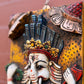 Dancing Ganesh Wooden Wall Art – Hand-Carved from Reclaimed Wood, Nepal
