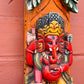 Hand-Carved Wooden Ganesha Wall Hanging – Reclaimed Wood Art from Nepal