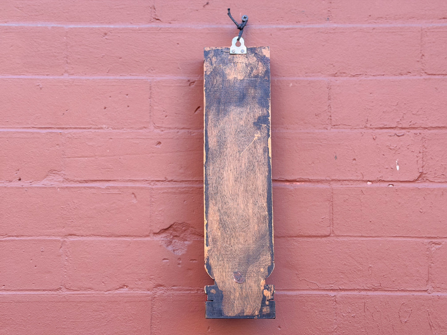 Hand-Carved Wooden Ganesha Wall Hanging – Reclaimed Wood Art from Nepal