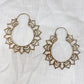 Aashiya Lotus Hoop Earring