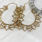 Aashiya Lotus Hoop Earring