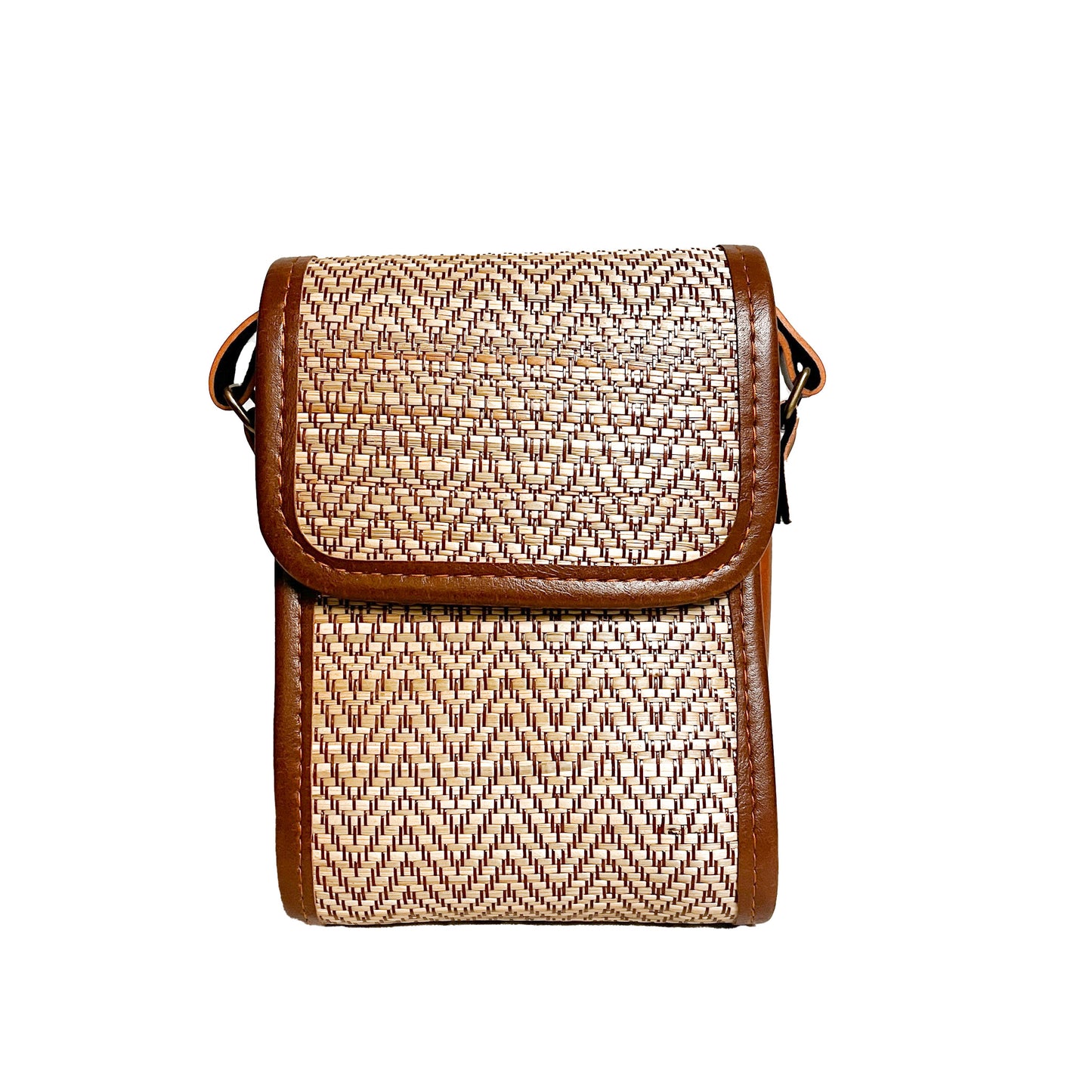 Straw Structured Vegan Crossbody