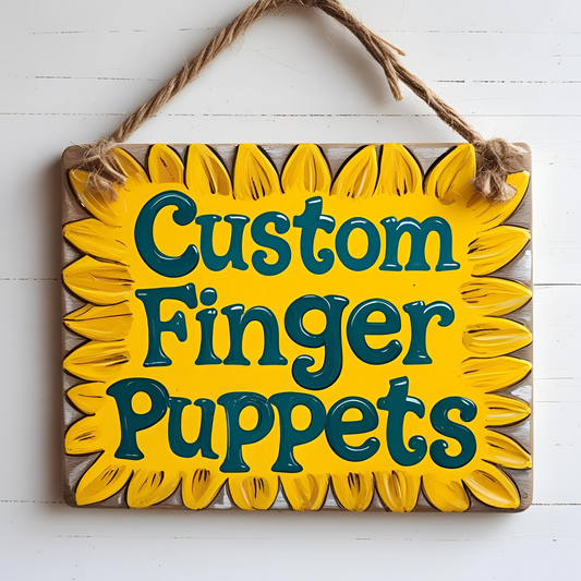 Custom Felt Finger Puppets