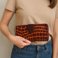 Croc-Embossed Leather Wallet