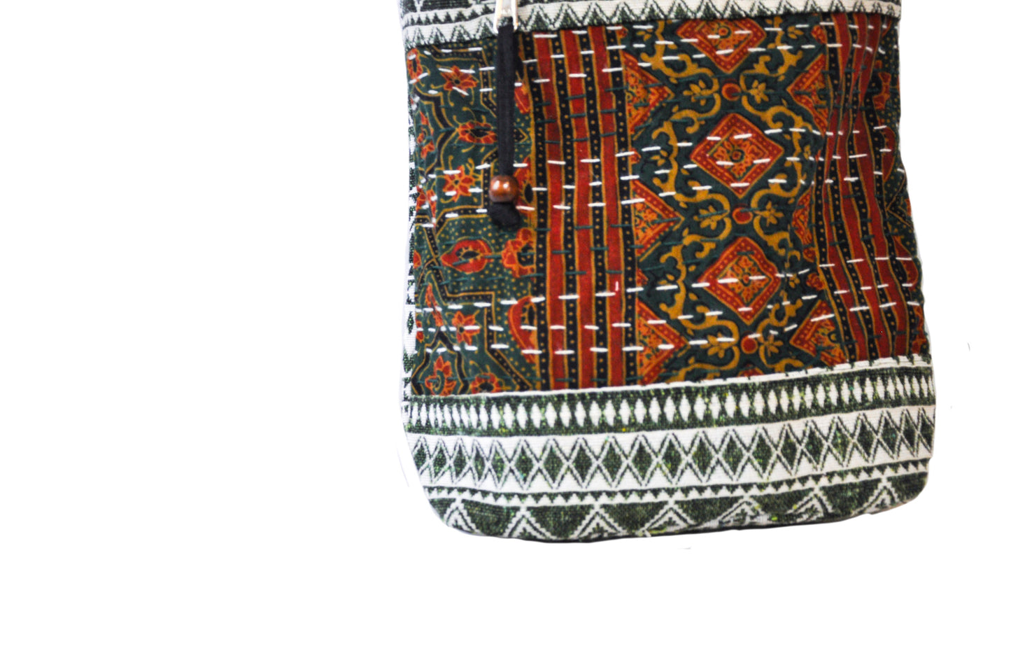 Holly Cotton Kantha Stitch Crossbody