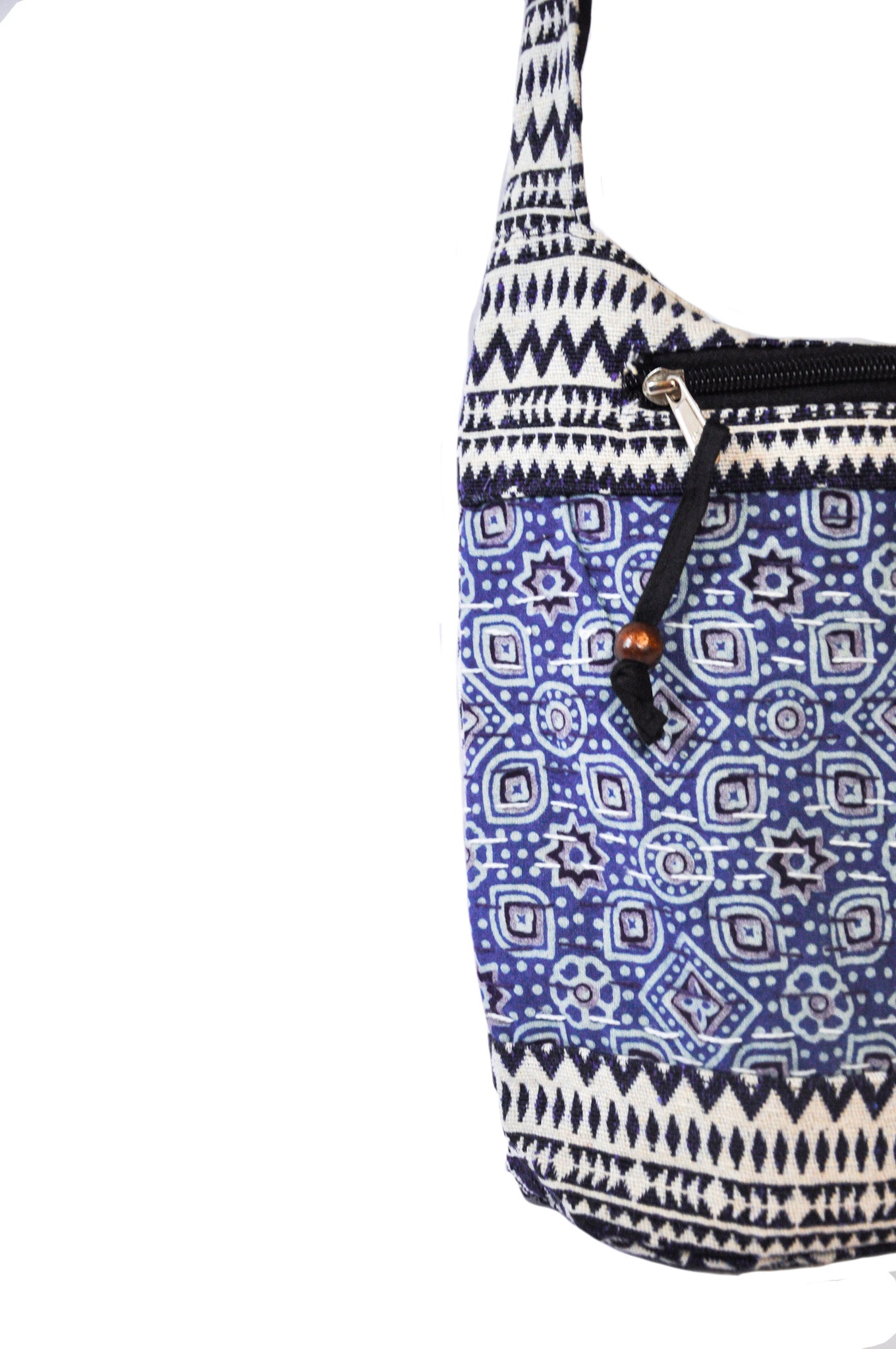 Holly Cotton Kantha Stitch Crossbody