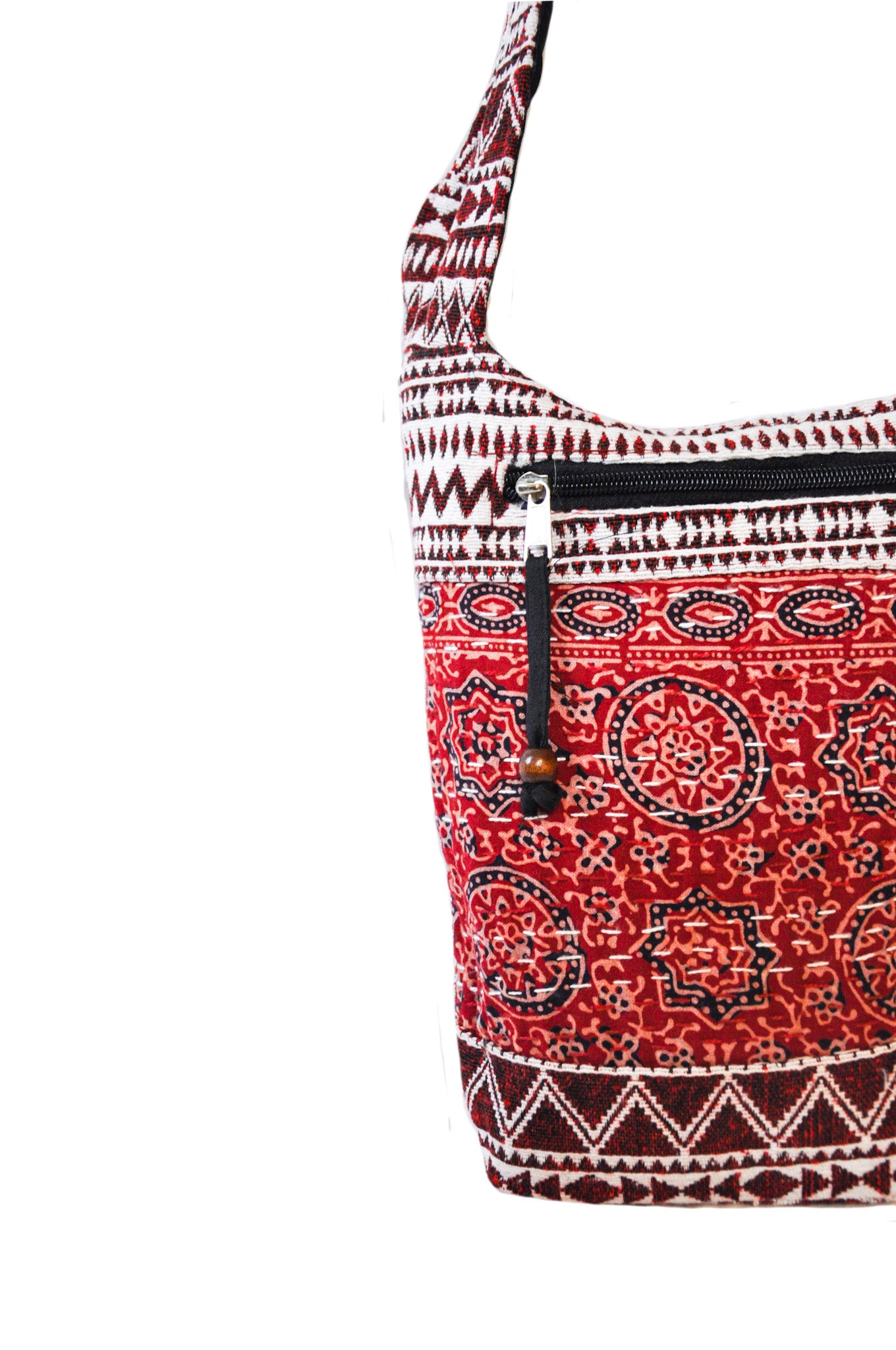 Holly Cotton Kantha Stitch Crossbody