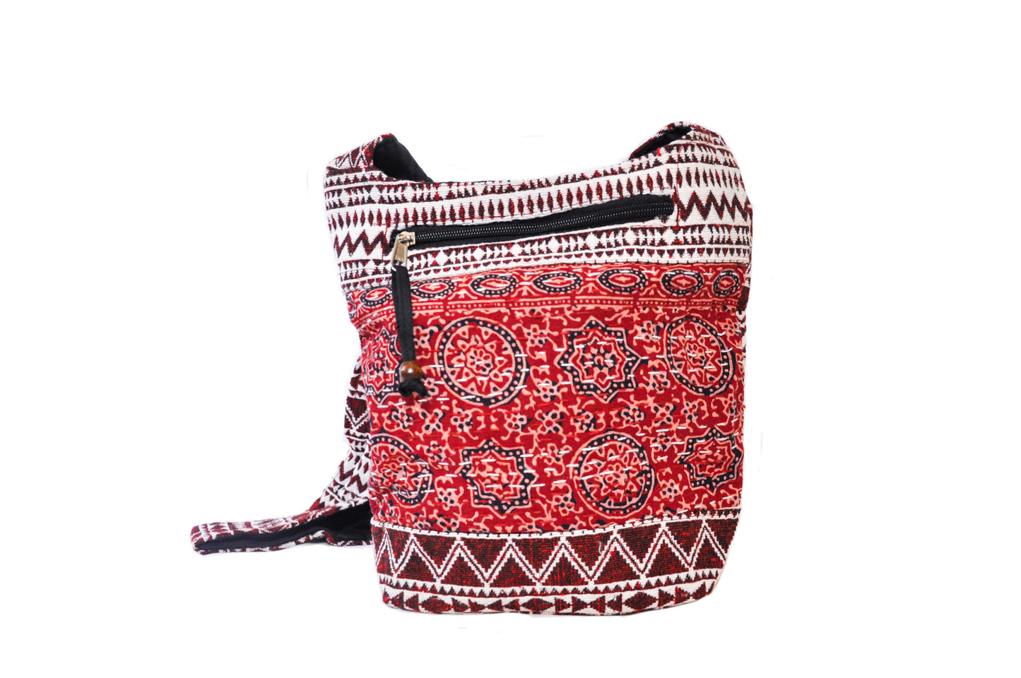 Holly Cotton Kantha Stitch Crossbody