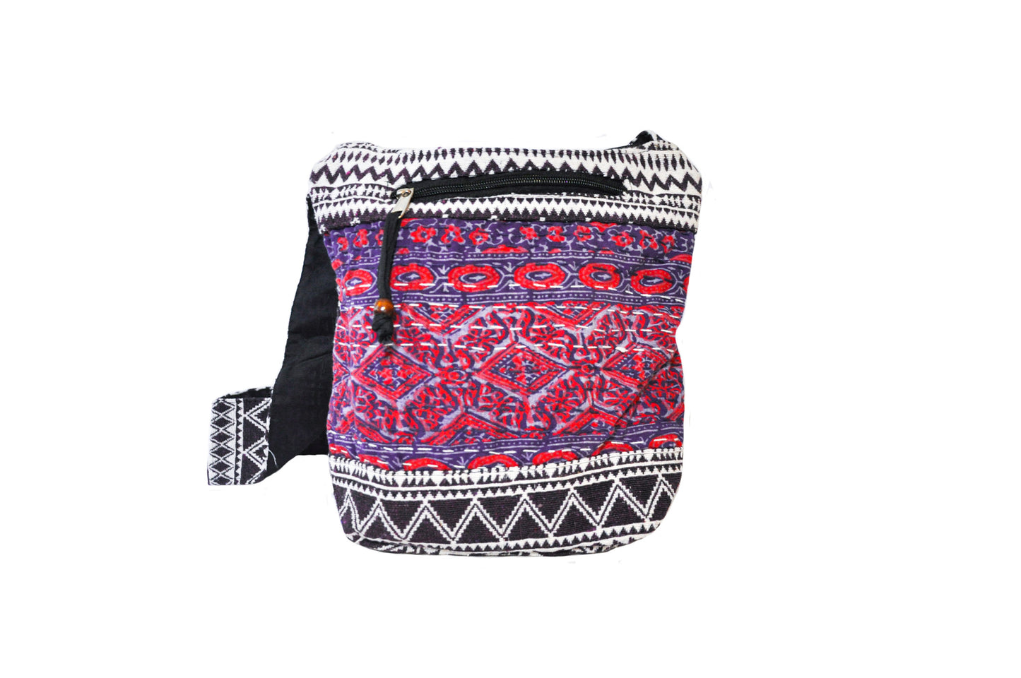 Holly Cotton Kantha Stitch Crossbody