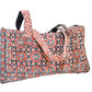 Poppy Kantha Stitch Duffle Bag