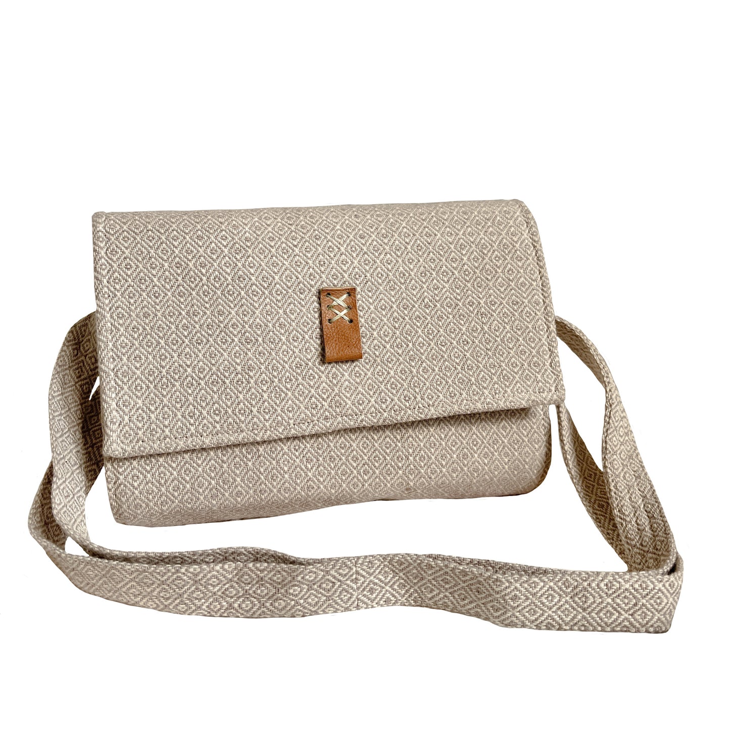 Rose Hemp Satchel Crossbody