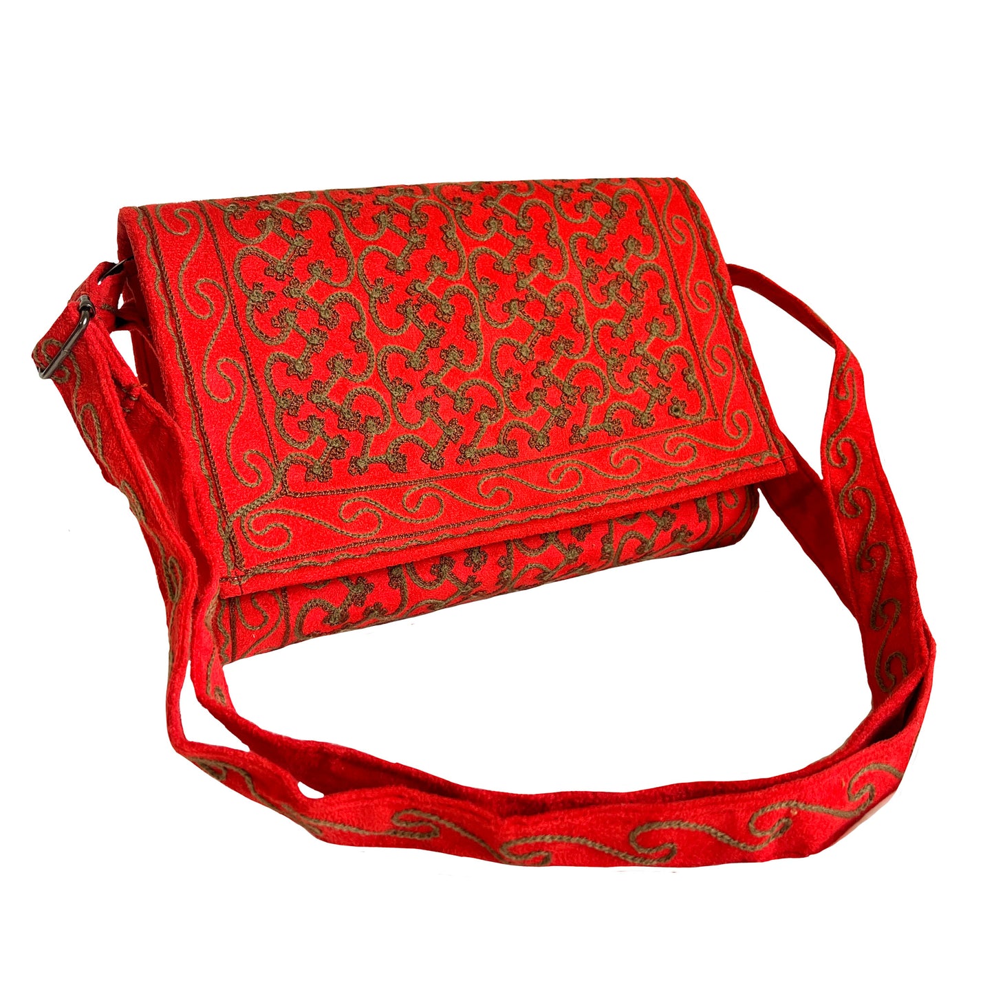 Daisy Cotton Embroidered Crossbody Handbag