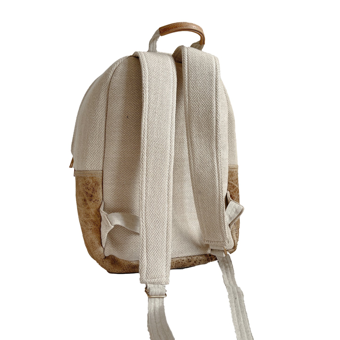 Bergamot Cotton/Hemp and Leather Backpack