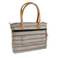 Orchid Weekender Hemp and Leather Travel Tote