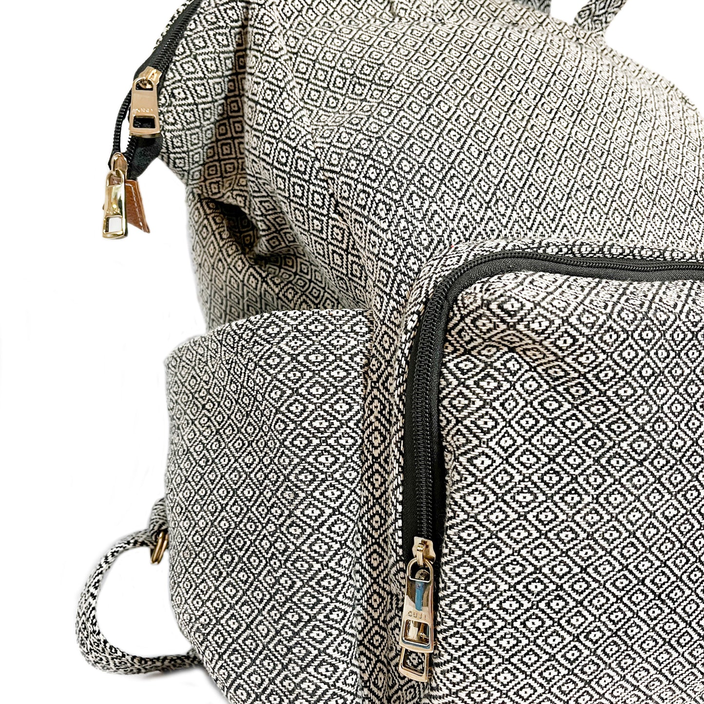 Azalea Herringbone Cotton Backpack