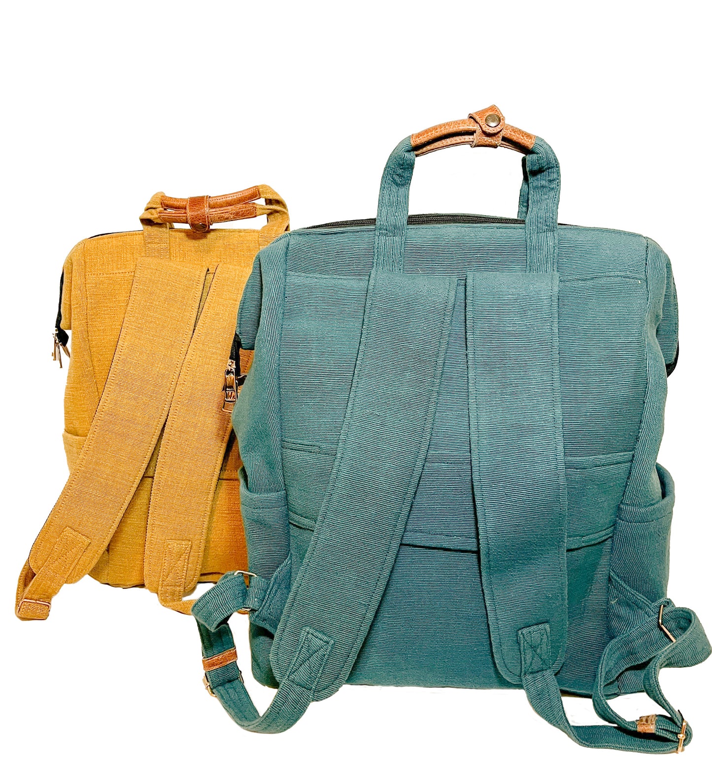 Azalea Canvas Cotton Handloomed Travel Backpack